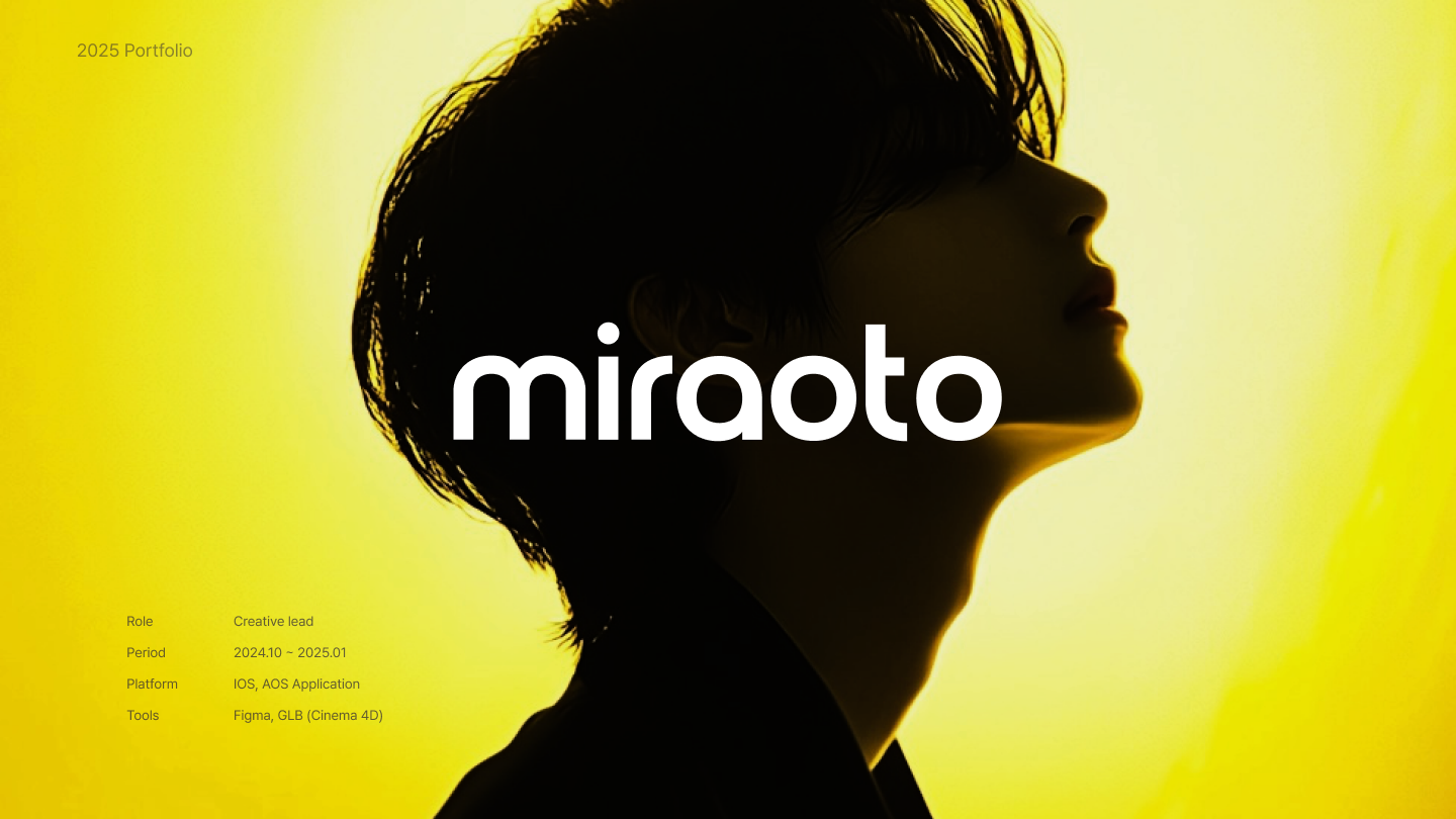 miraoto Creative Lead 프로젝트 표지