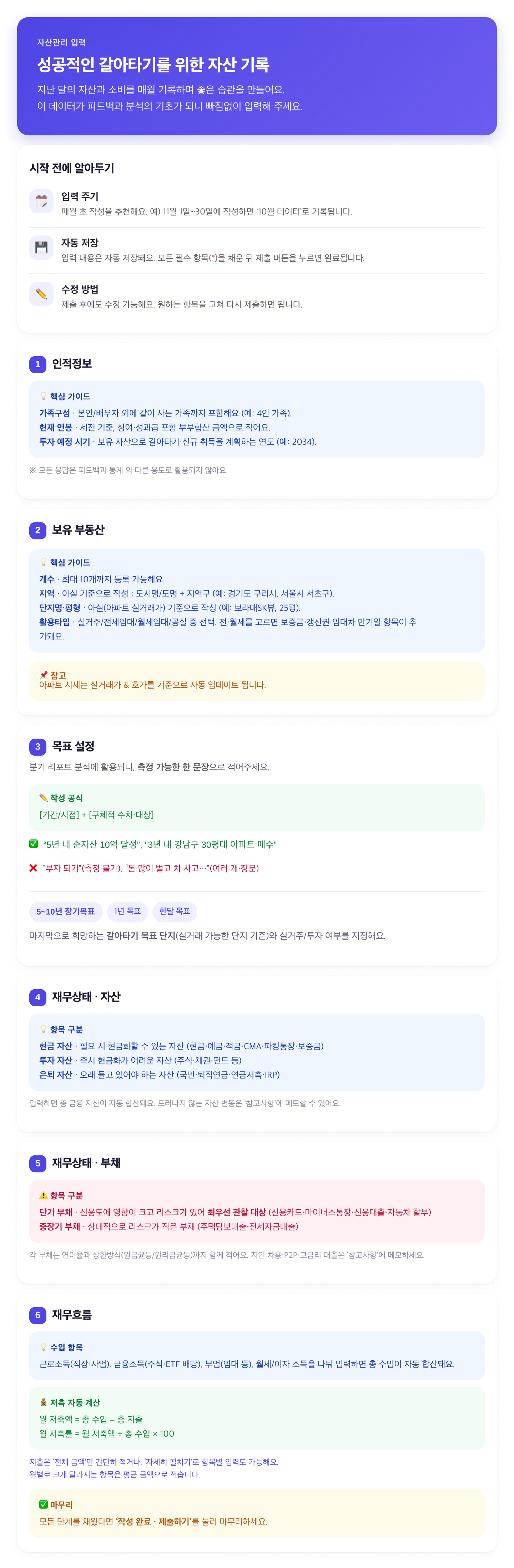 돈보라 멤버십 자산관리 입력 단계와 입력 항목 가이드